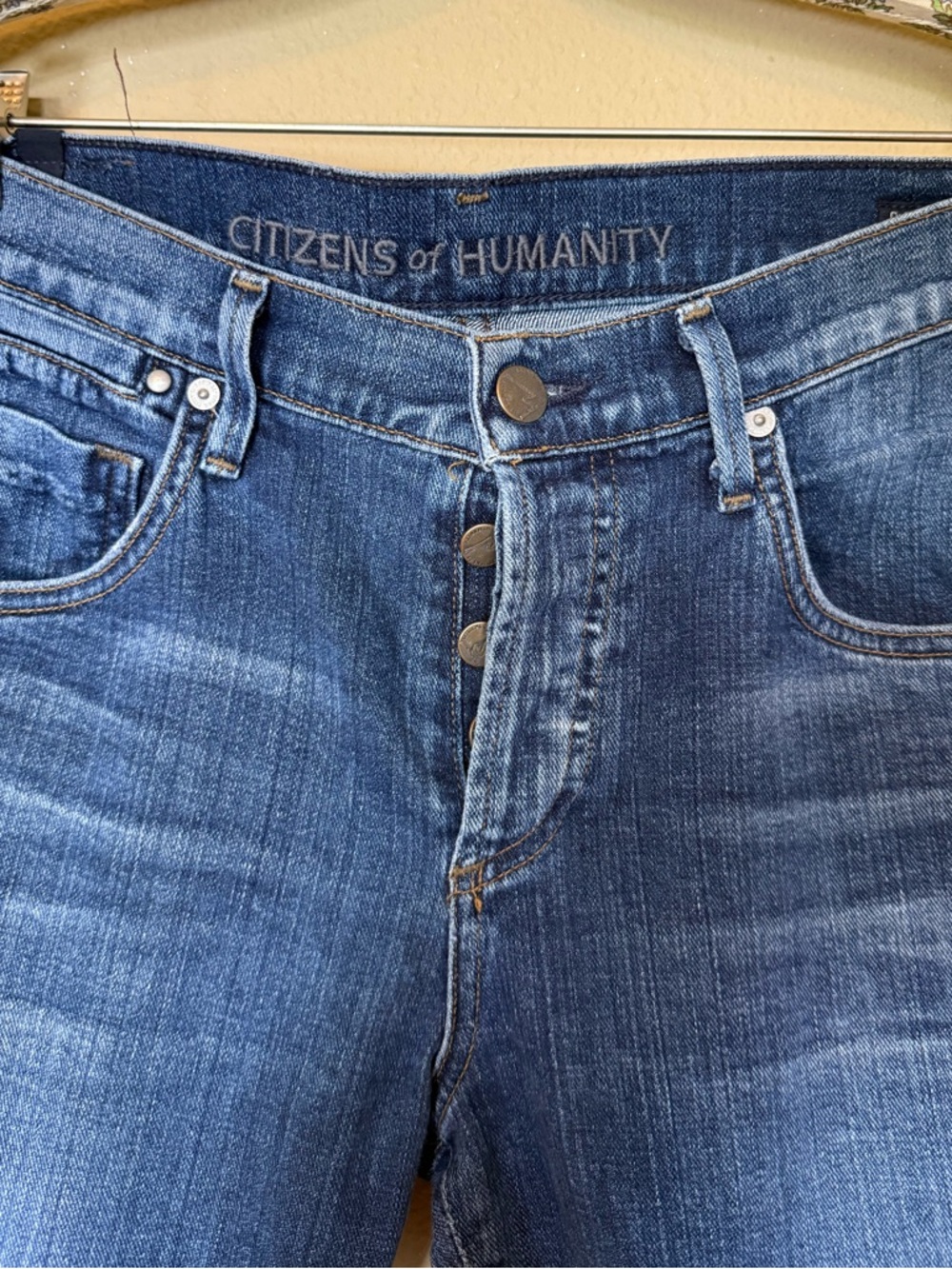 Citizens of Humanity Dark Blue Dylan Boyfriend Jeans Size 26 - Picture 4 of 8